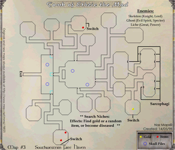 MM6 Dungeon Maps